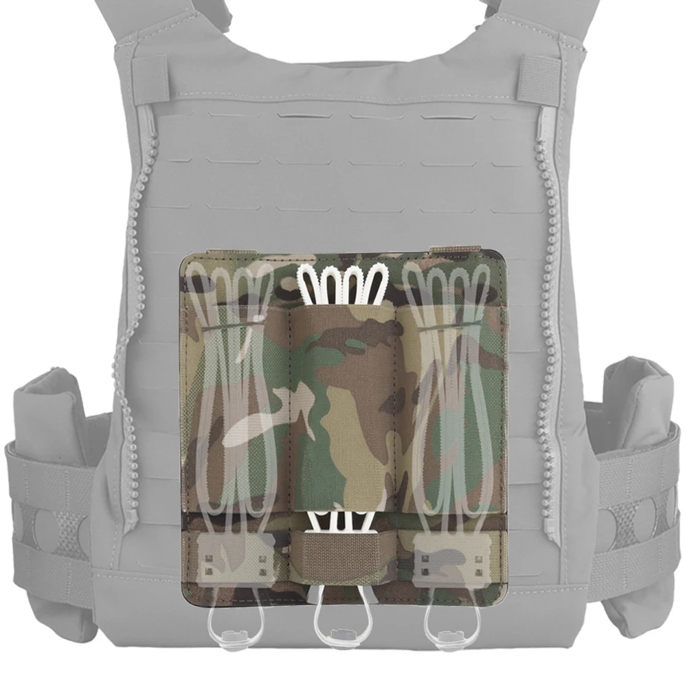 Tactical Vest Men - 戦術的な弾性プラスチックケーブルタイファスナーホルダー Molle ケーブルタイ収納オーガナイザー狩猟エアガンベスト FCPC プレートキャリア