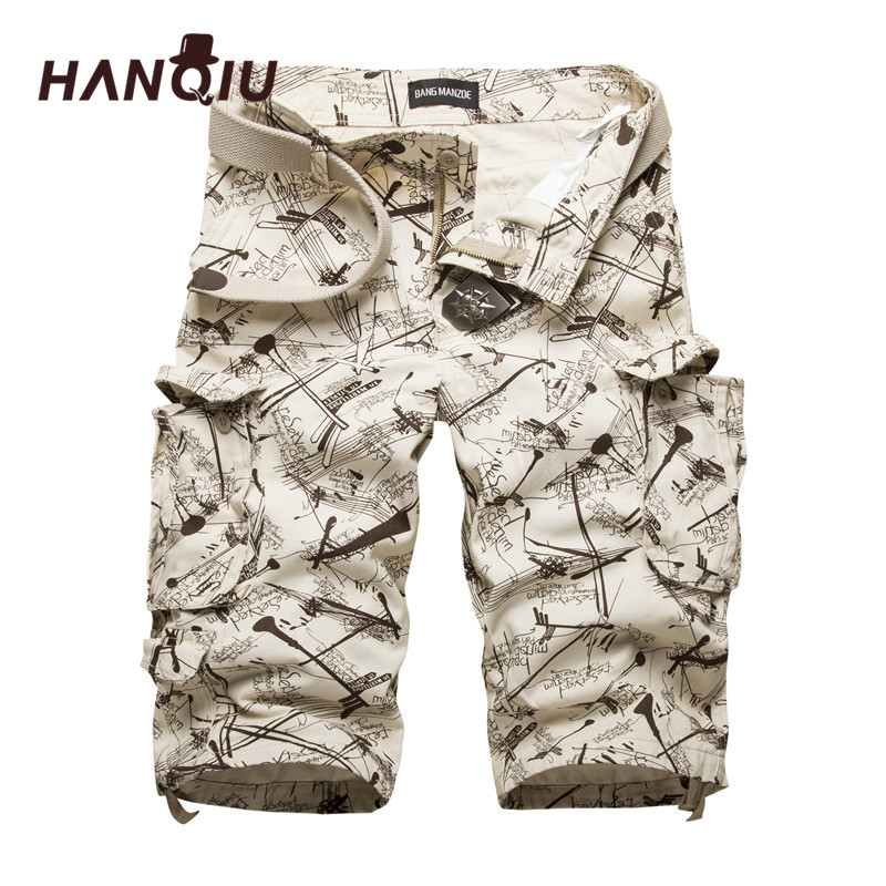 Mens Fashion Camo Pants - 2026 サマーナーコットンメンズカーゴショーツファッション迷彩男性ショーツマルチポケットカジュアル迷彩アウトドアトーリングオムショートパンツ