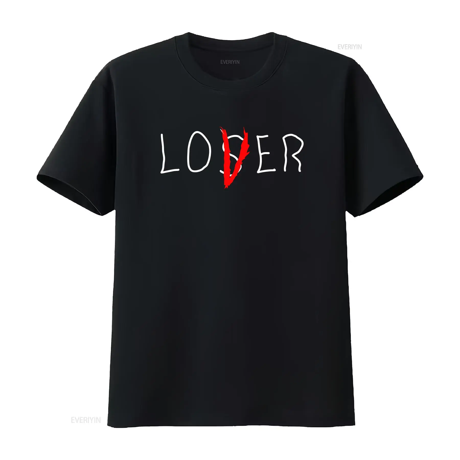 Fashion Mens Shirt - LOVER LOSER Tシャツ サイズ US ヴィンテージ