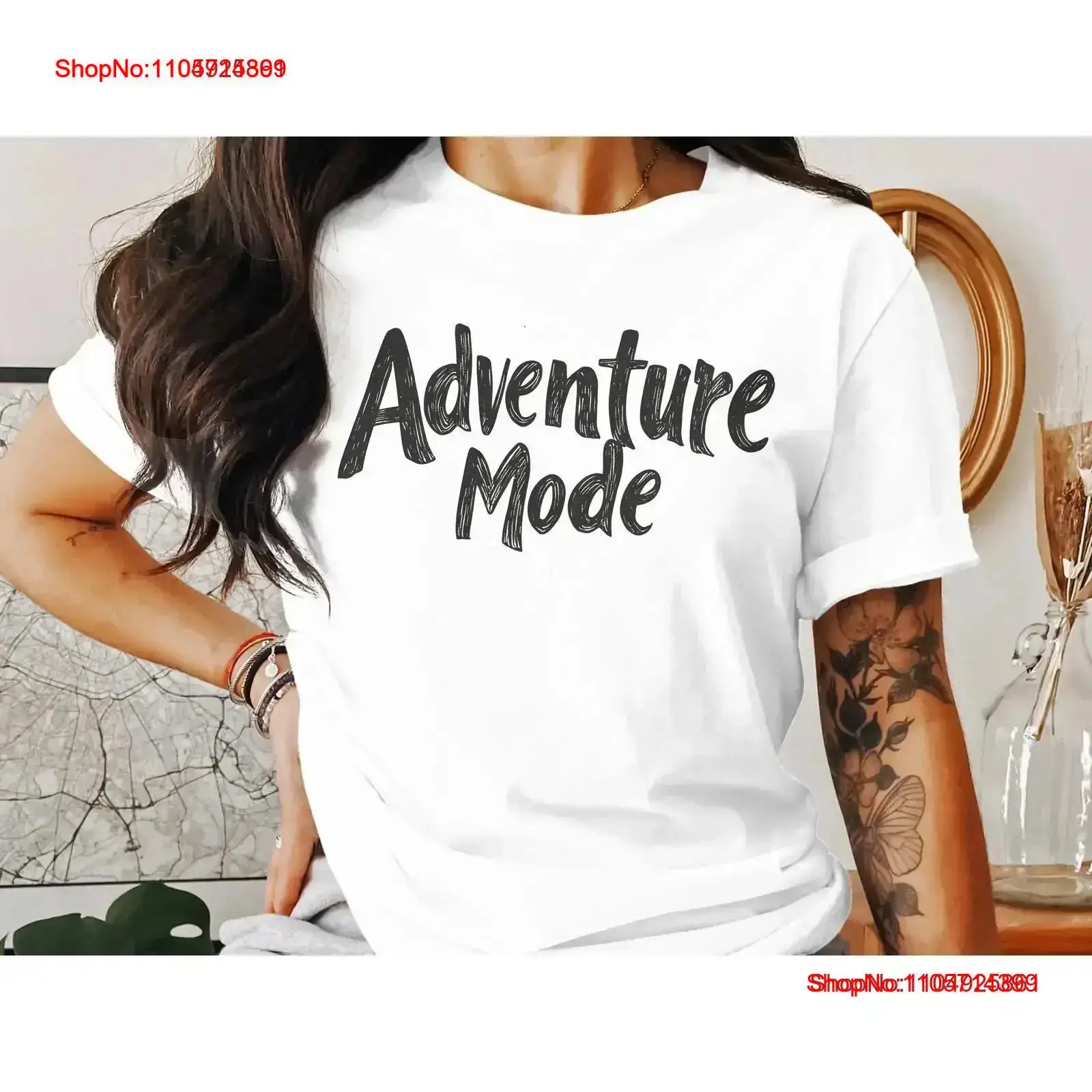 Men'S Fashion Outfit Ideas - アドベンチャーモードTシャツ クールで楽しい ノベルティ カジュアルウェア トレンディな服装 ユニークなアイデア