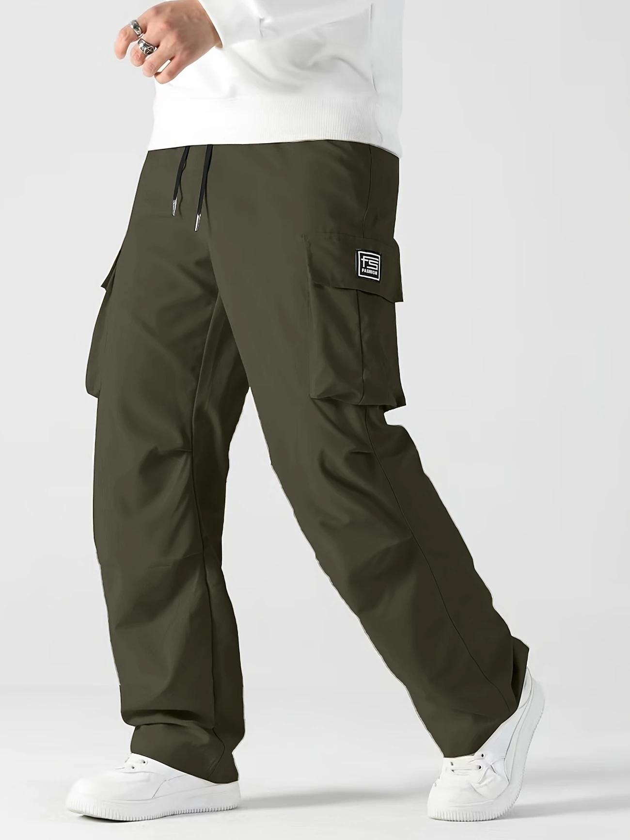 Cargo Jogger Pants - メンズカジュアルジョガーパンツ秋リラックスフィットカーゴパンツ男性巾着バギースウェットパンツハイキングアウトドアツイルスポーツズボン男