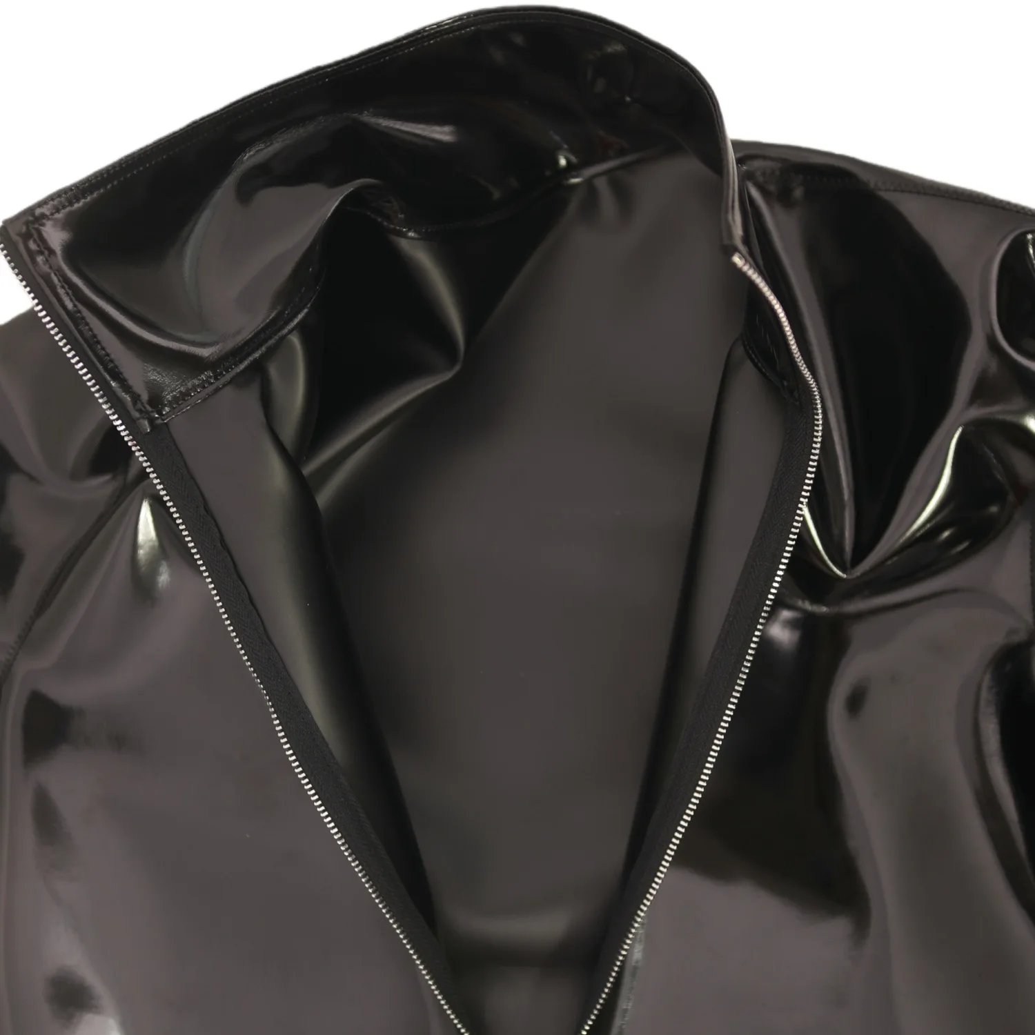 新ファッション布ラテックスメンズTシャツ長袖PVC光沢メンズ - Fashion Mens Shirt のレビューと価格