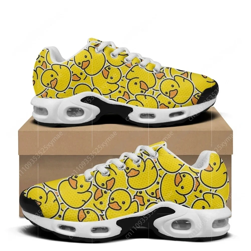 漫画かわいい黄色のアヒル柄エアクッションスニーカーメンズレデ - Yellow Men'S Fashion のレビューと価格