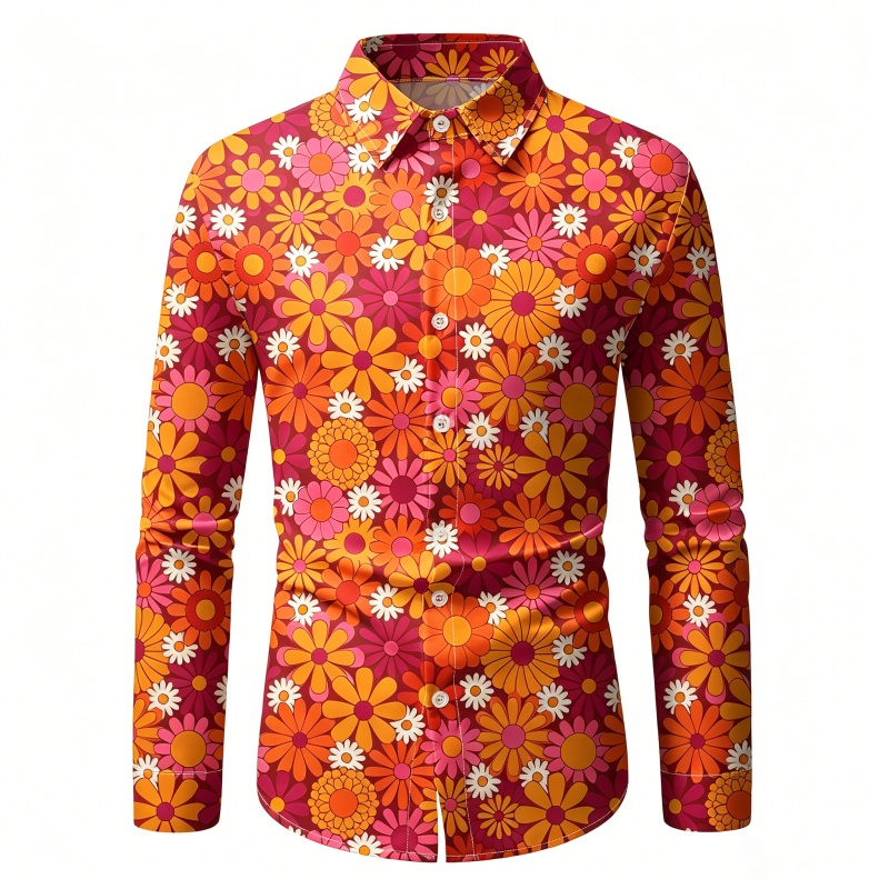 2026年新作メンズシャツ　オリジナルプリント長袖カジュアル - Fashion Mens Shirt のレビューと価格