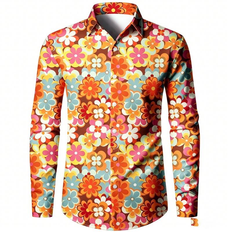 2026年新作メンズシャツ　オリジナルプリント長袖カジュアル - Fashion Mens Shirt のレビューと価格