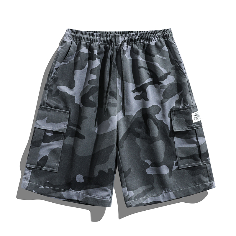 新しいメンズ迷彩カーゴショーツ、ドローストリングとマルチポケ - Mens Fashion Camo Pants のレビューと価格