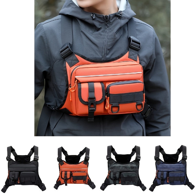 メンズタクティカルチェストバッグ、ランニング＆ハイキングベス - Tactical Vest Men のレビューと価格