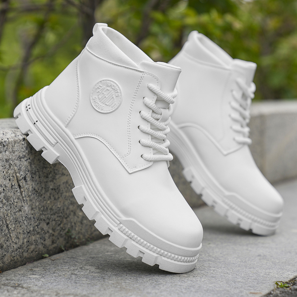 メンズファッション オールシーズン対応 ホワイト バイクブー - Fashion Men'S Boots のレビューと価格