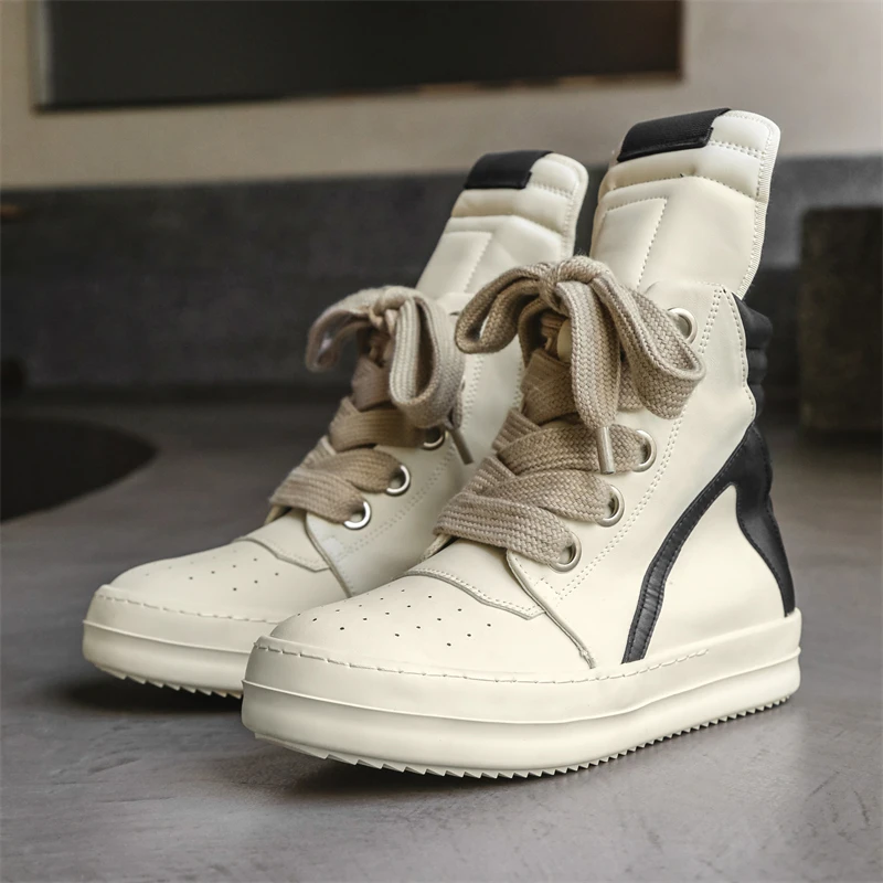 男性カジュアル高級スニーカーストリートスタイル男性ファッショ - Fashion Men'S Boots のレビューと価格