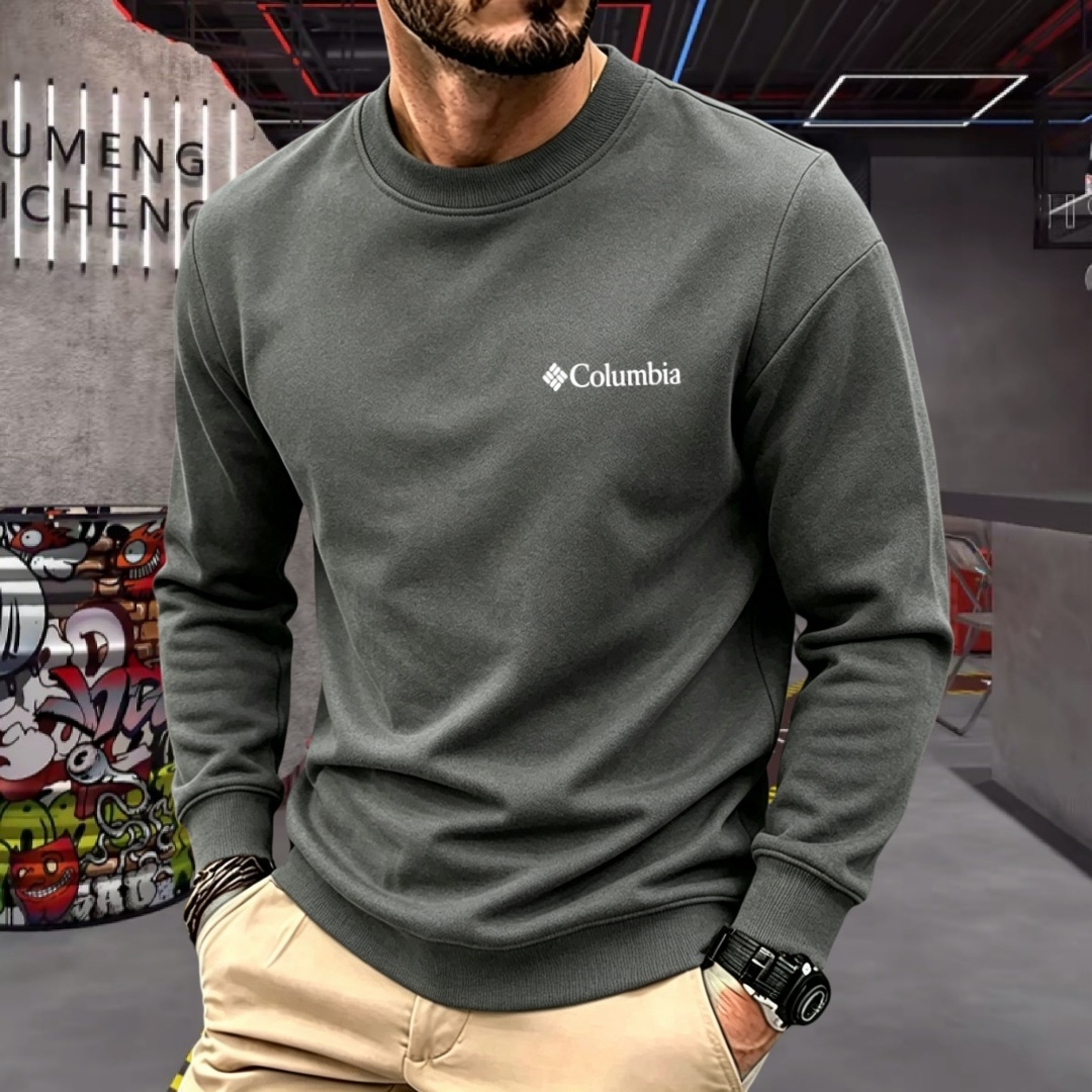 柔らかなコットン素材の高級ブランドメンズ長袖ラウンドネックT - Fashion Mens Shirt のレビューと価格