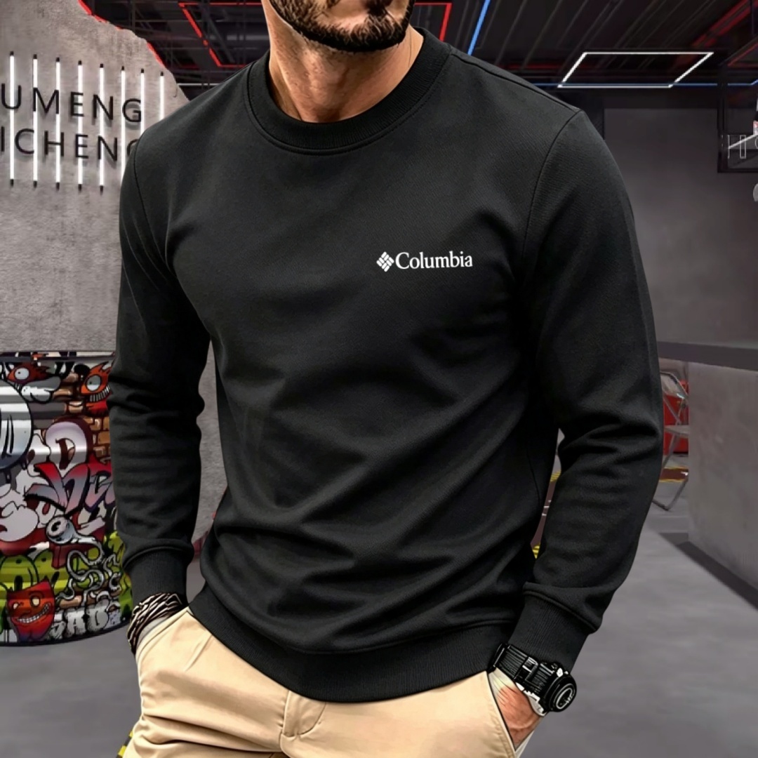 柔らかなコットン素材の高級ブランドメンズ長袖ラウンドネックT - Fashion Mens Shirt のレビューと価格