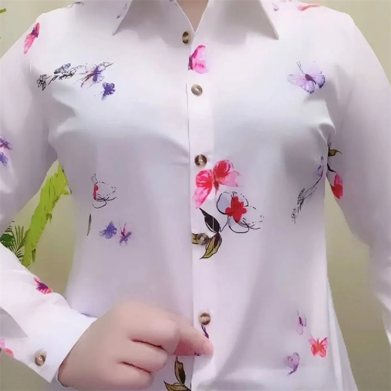 中年および高齢者の女性のシャツ 2026 新作春秋ファッショ - Polo Shirt Slim のレビューと価格
