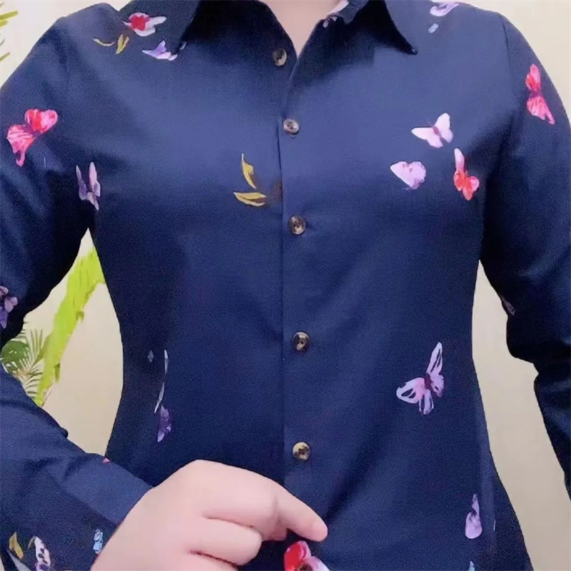 中年および高齢者の女性のシャツ 2026 新作春秋ファッショ - Polo Shirt Slim のレビューと価格