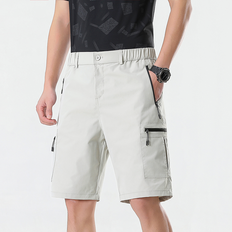 メンズカーゴショーツ膝丈パンツジッパーポケット付きサマー速乾 - Cargo Jogger Pants のレビューと価格