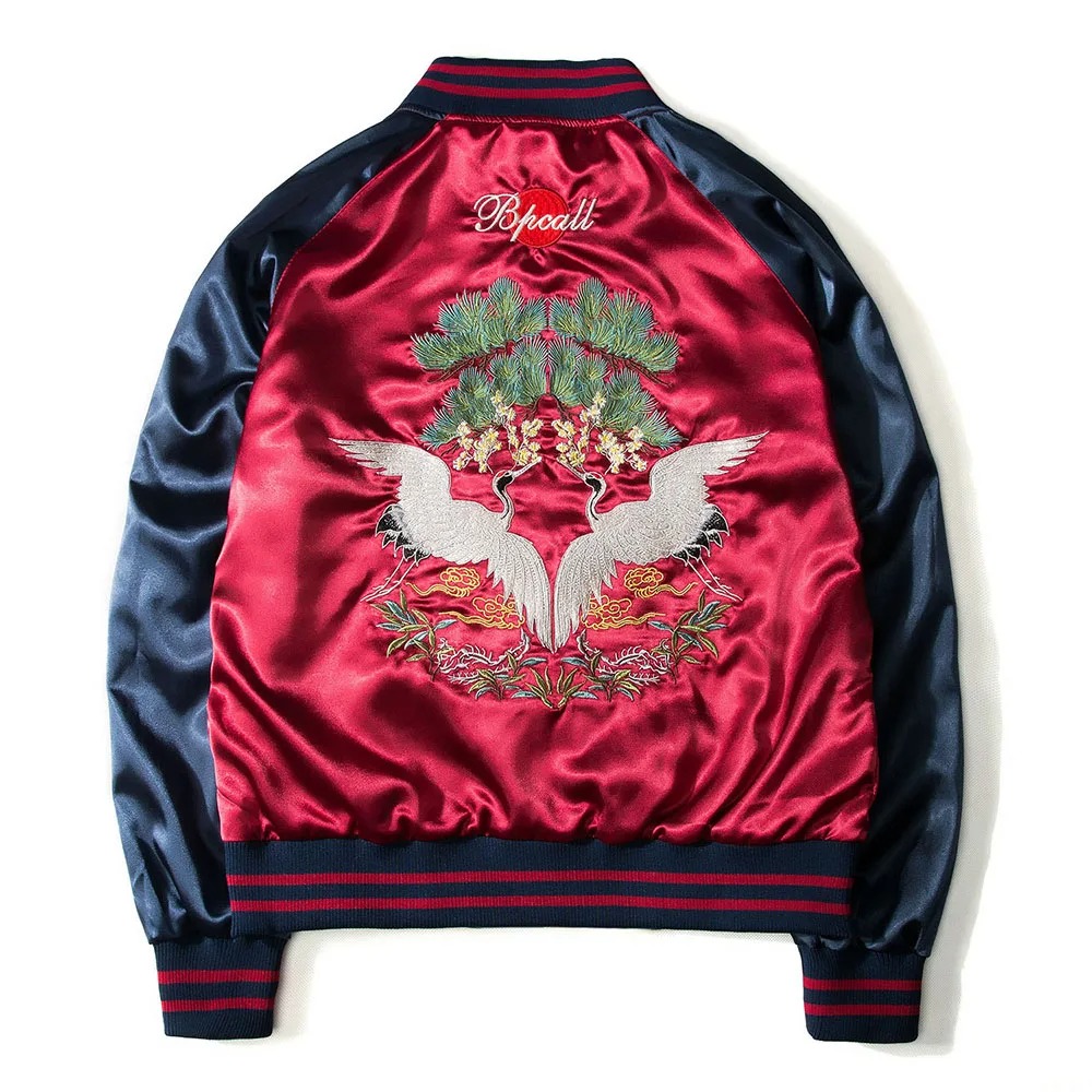 男性と女性のためのリバーシブルベースボールジャケット,ストリ - Varsity Jacket Letterman のレビューと価格