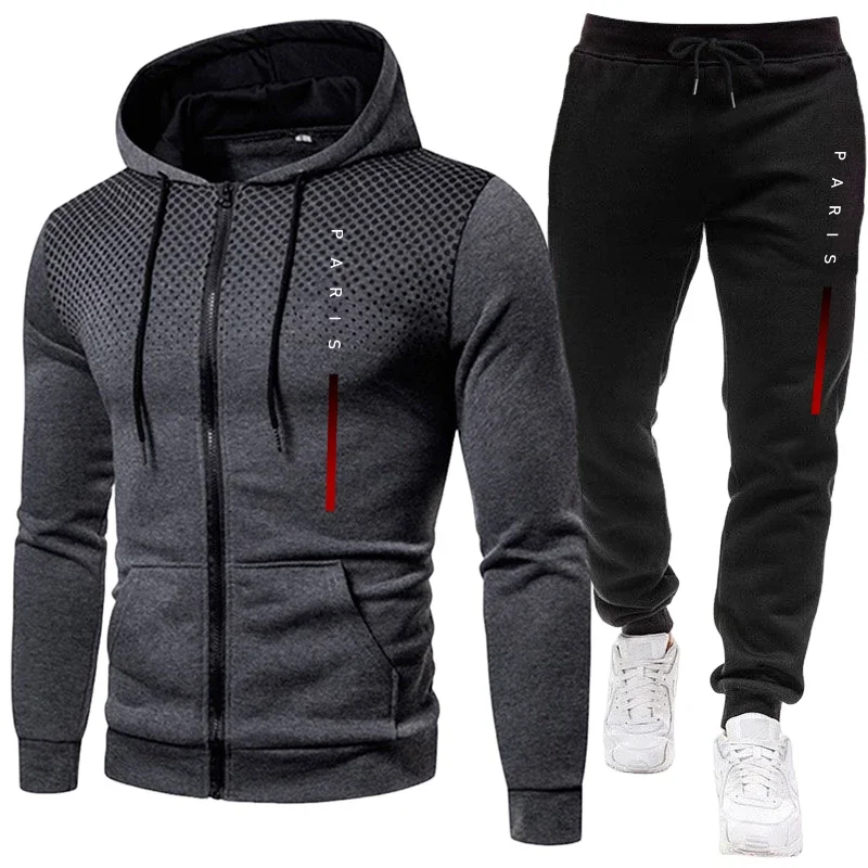 秋冬デイリーカジュアルスポーツフーディーセット アウトドアフ - Paris Men'S Fashion のレビューと価格