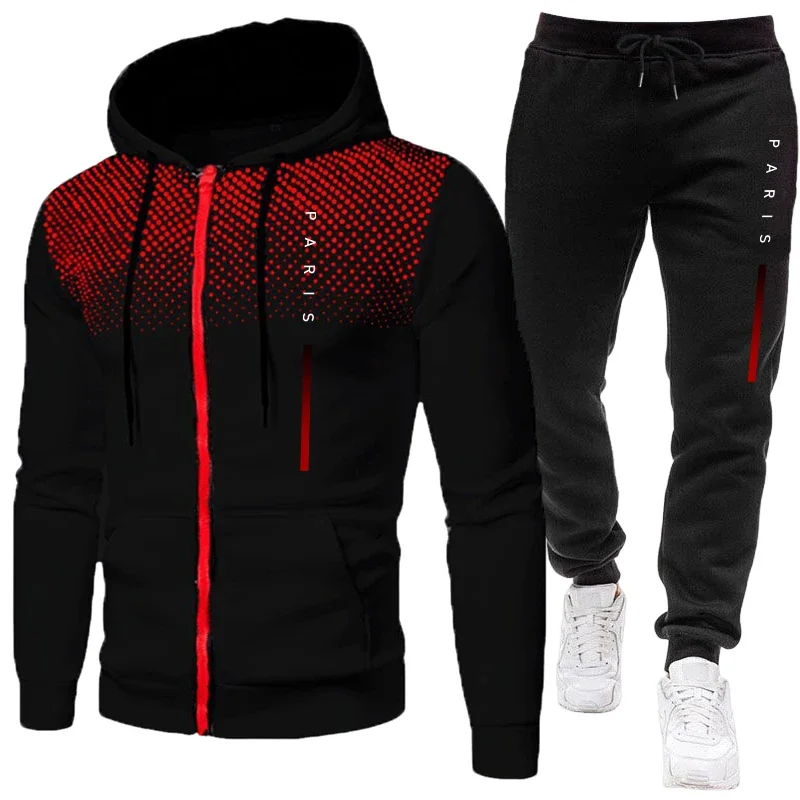 秋冬デイリーカジュアルスポーツフーディーセット アウトドアフ - Paris Men'S Fashion のレビューと価格