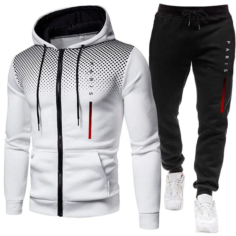 秋冬デイリーカジュアルスポーツフーディーセット アウトドアフ - Paris Men'S Fashion のレビューと価格