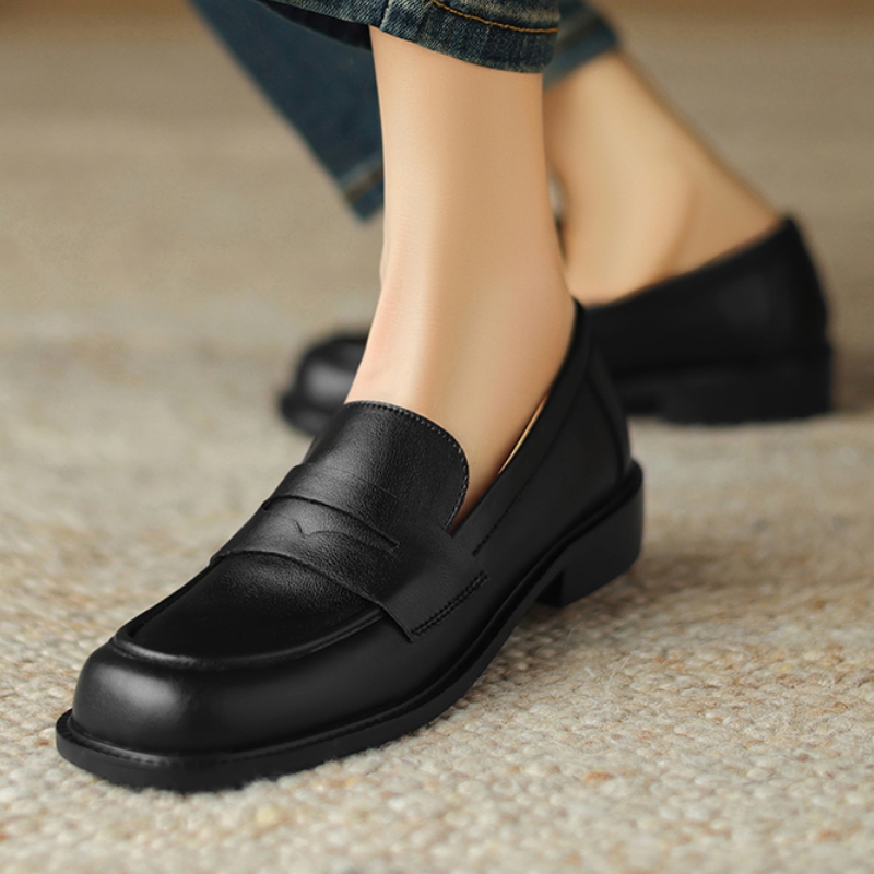 春のオックスフォードシューズ女性のための本革デザイナーフラッ - Men'S Fashion Loafers Shoes のレビューと価格