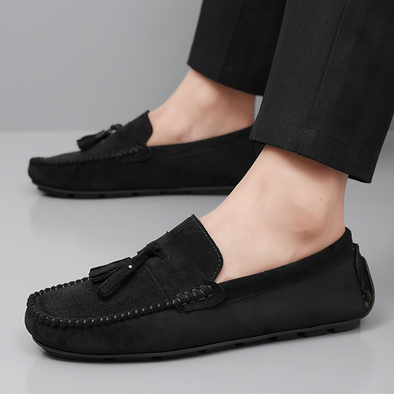 クラシックタッセルメンズローファー、快適なスエードレザーカジ - Men'S Fashion Loafers Shoes のレビューと価格