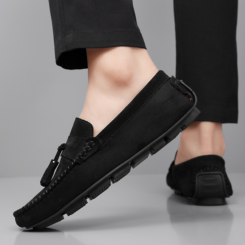 クラシックタッセルメンズローファー、快適なスエードレザーカジ - Men'S Fashion Loafers Shoes のレビューと価格