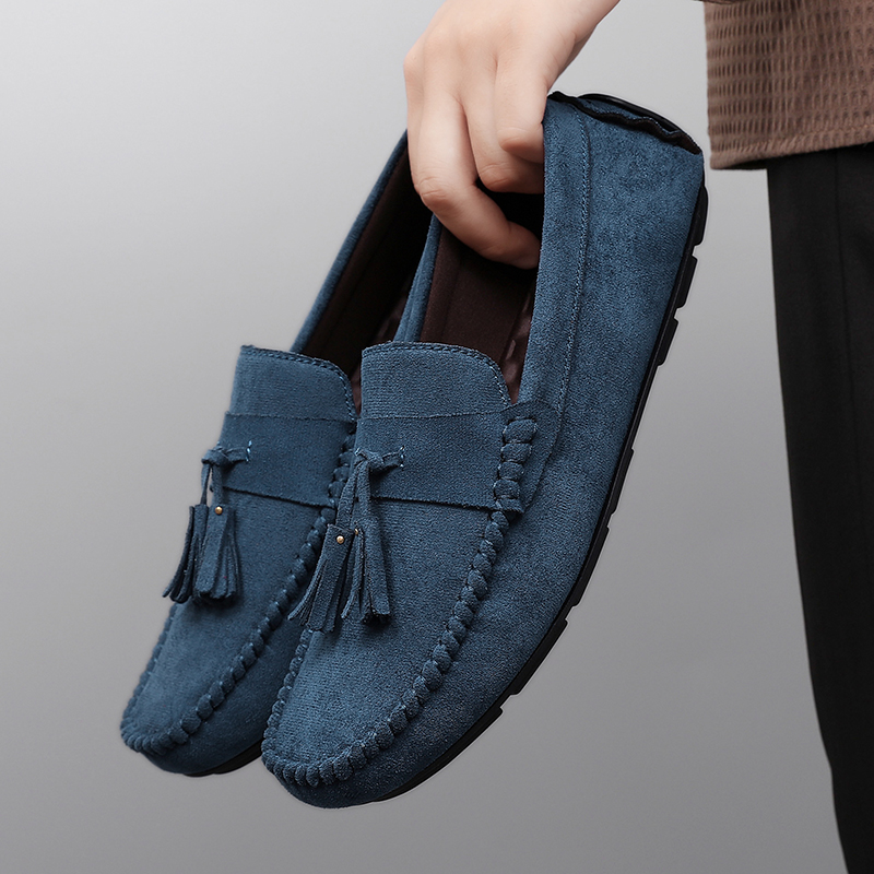 クラシックタッセルメンズローファー、快適なスエードレザーカジ - Men'S Fashion Loafers Shoes のレビューと価格