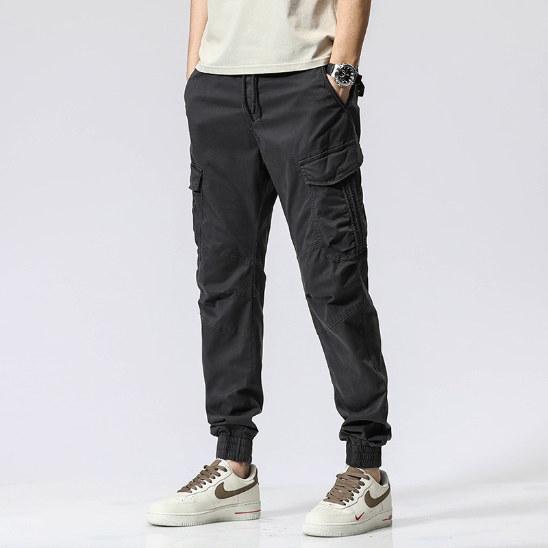 メンズジョガーカーゴパンツ、マルチポケット、伸縮性のある裾、 - Cargo Jogger Pants のレビューと価格