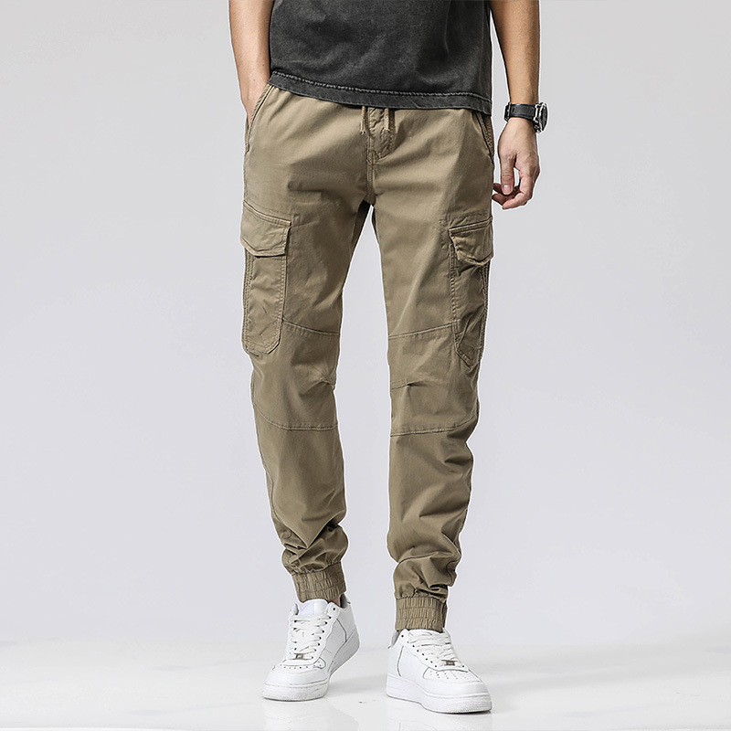 メンズジョガーカーゴパンツ、マルチポケット、伸縮性のある裾、 - Cargo Jogger Pants のレビューと価格