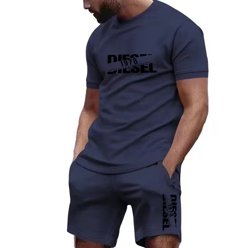 2026年新作夏メンズTシャツ+ショートパンツセット、プリン - Mens Fashion Wear のレビューと価格