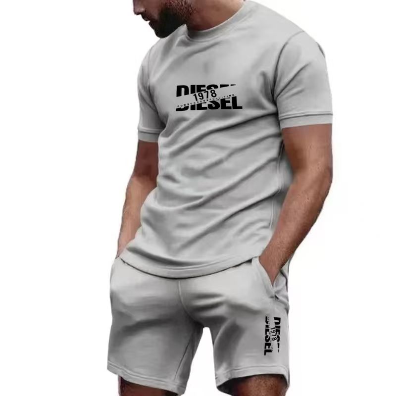 2026年新作夏メンズTシャツ+ショートパンツセット、プリン - Mens Fashion Wear のレビューと価格