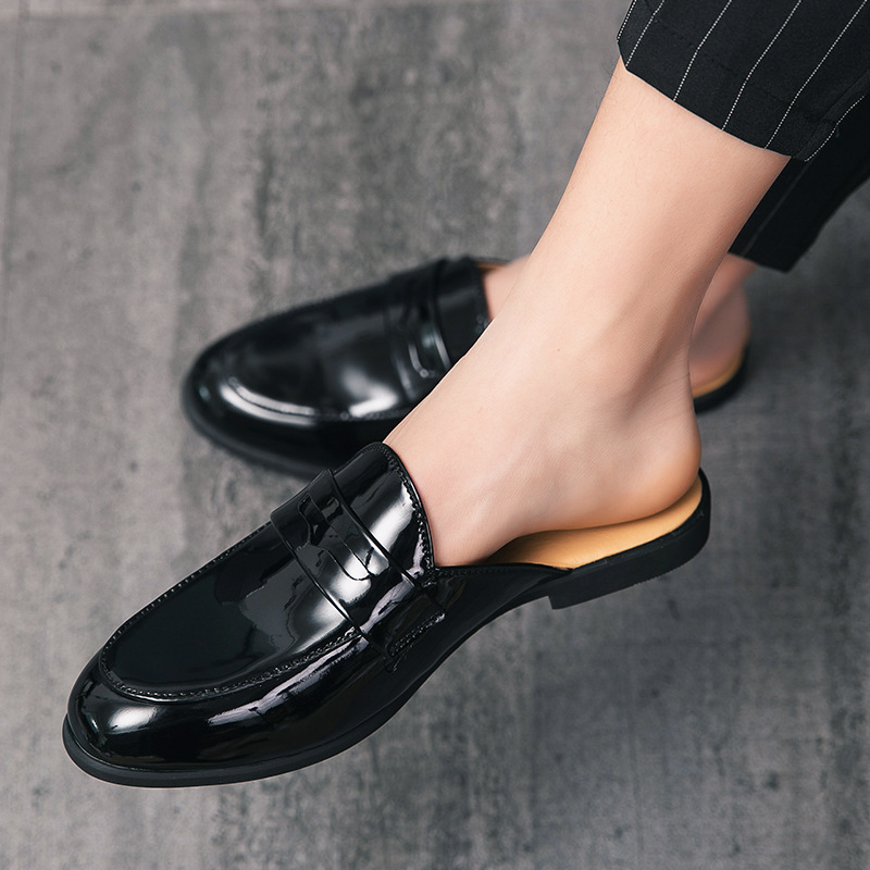 イタリアンデザイン メンズスリッパ パテントレザー ローファ - Men'S Fashion Loafers Shoes のレビューと価格