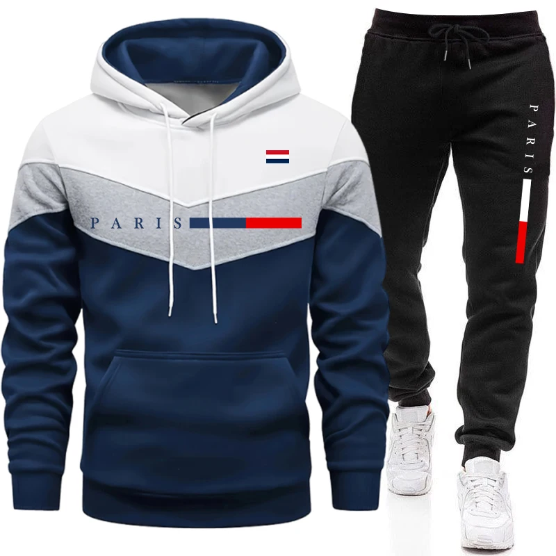 都会的なカジュアルファッション、パリプリントのプルオーバーフ - Paris Men'S Fashion のレビューと価格