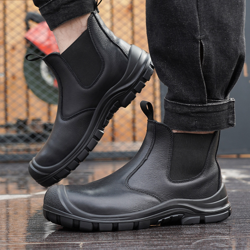 大きいサイズのメンズファッション、スチールトゥカバー付きワー - Fashion Men'S Boots のレビューと価格