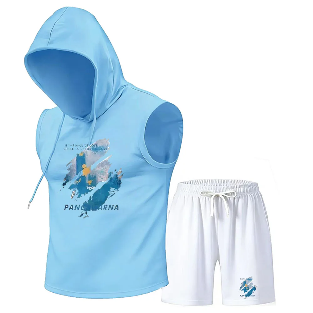 2026年メンズフード付きトップス+ショートパンツ夏新作ルー - Mens Fashion Casual 2026 のレビューと価格