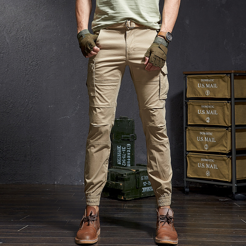 ファッション高品質スリム迷彩カジュアル戦術的なカーゴパンツ男 - Mens Fashion Camo Pants のレビューと価格
