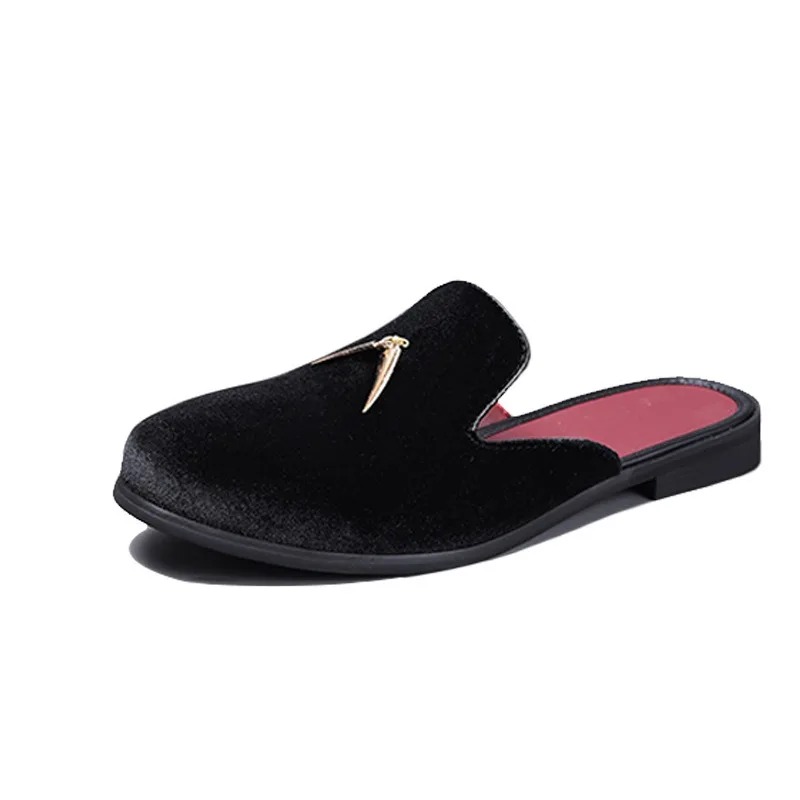 メンズミュールシューズ、男性用フロックスリッパ、夏用フォーマ - Men'S Fashion Loafers Shoes のレビューと価格
