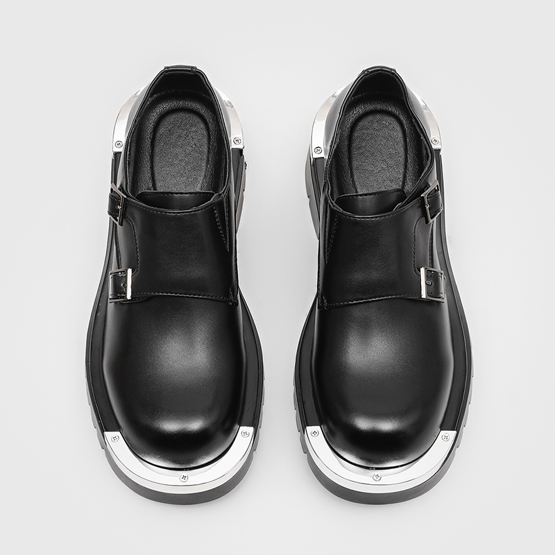 メンズファッションパリダービーシューズパンクスタイルメタルビ - Paris Men'S Fashion のレビューと価格
