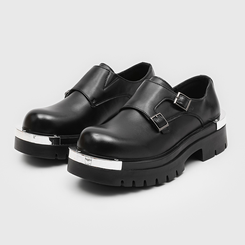 メンズファッションパリダービーシューズパンクスタイルメタルビ - Paris Men'S Fashion のレビューと価格
