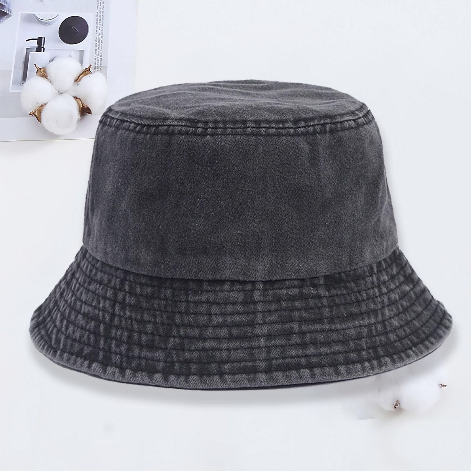 カスタムロゴ入りデニムバケットハット ファッションウォッシュ - Men'S Fashion Logo のレビューと価格