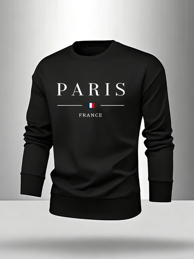 パリプリントメンズセットプルオーバー＆スウェットパンツ秋カジ - Paris Men'S Fashion のレビューと価格