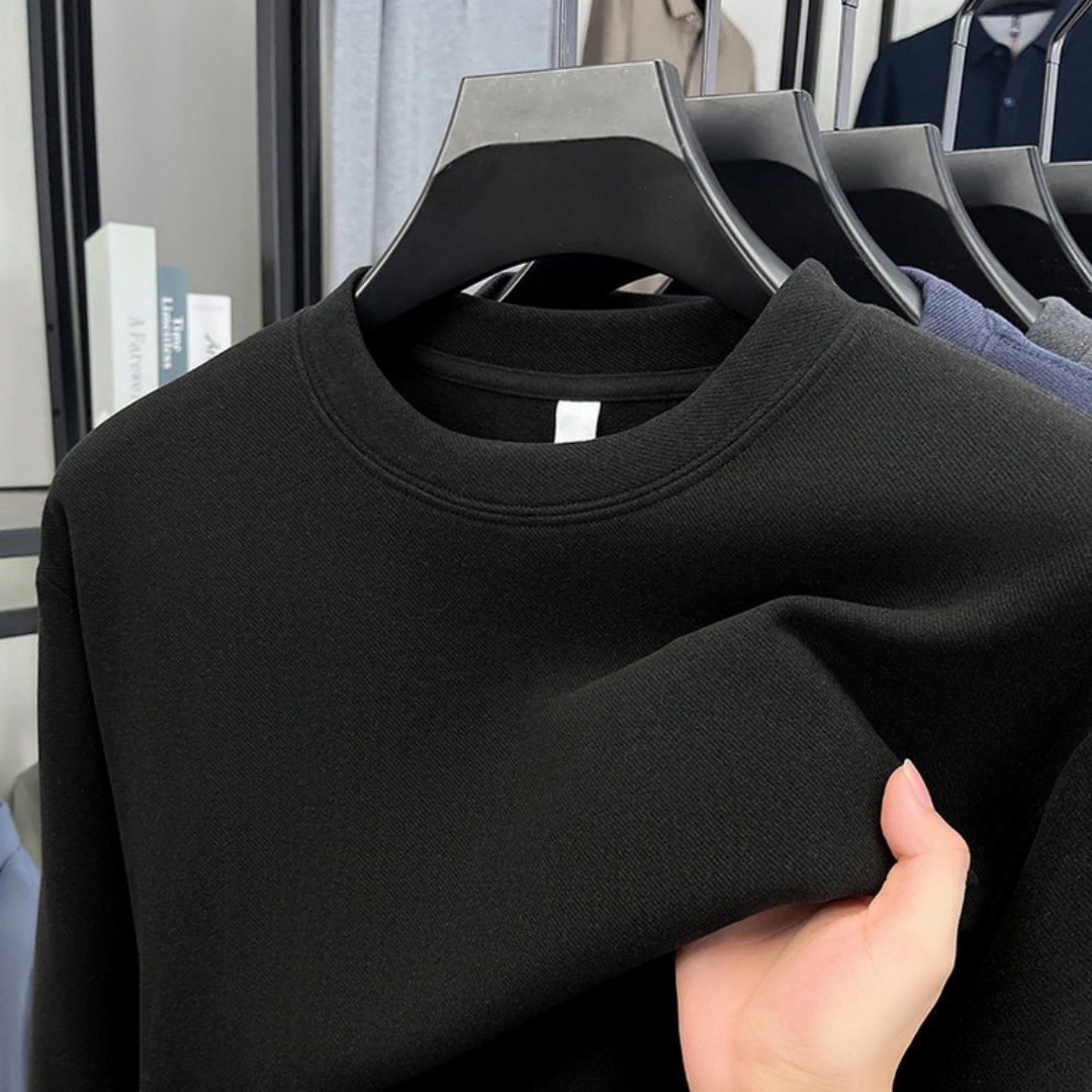 柔らかなコットン素材の高級ブランドメンズ長袖ラウンドネックT - Fashion Mens Shirt のレビューと価格