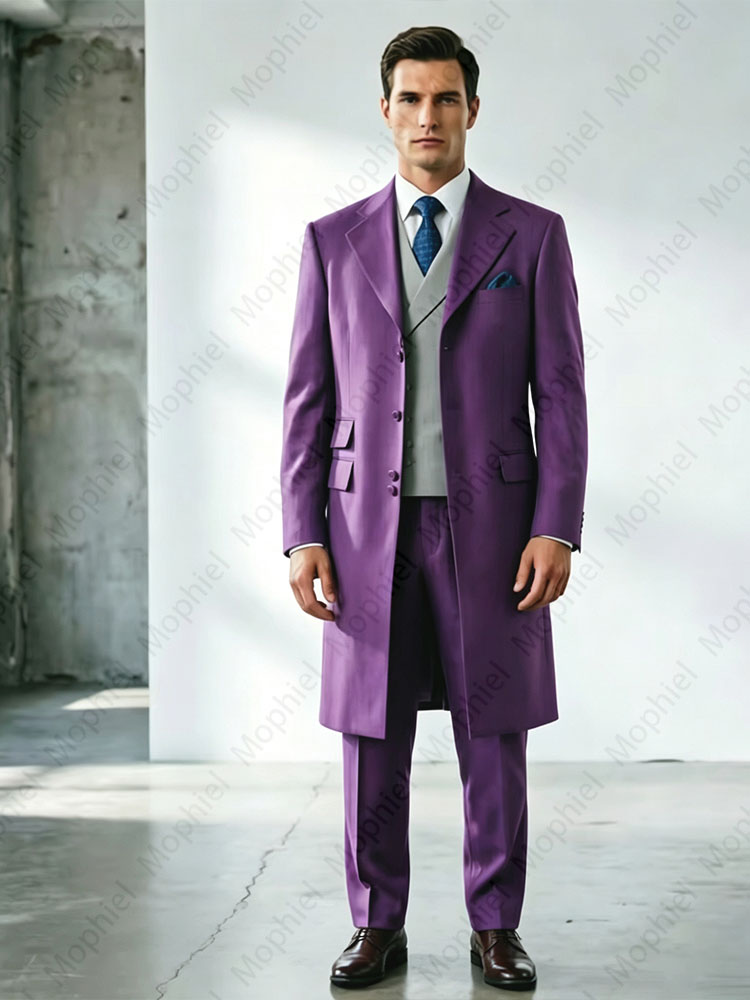 高品質メンズロングスーツ、シングルブレストタキシード、フォー - Formal Waistcoat Vest のレビューと価格
