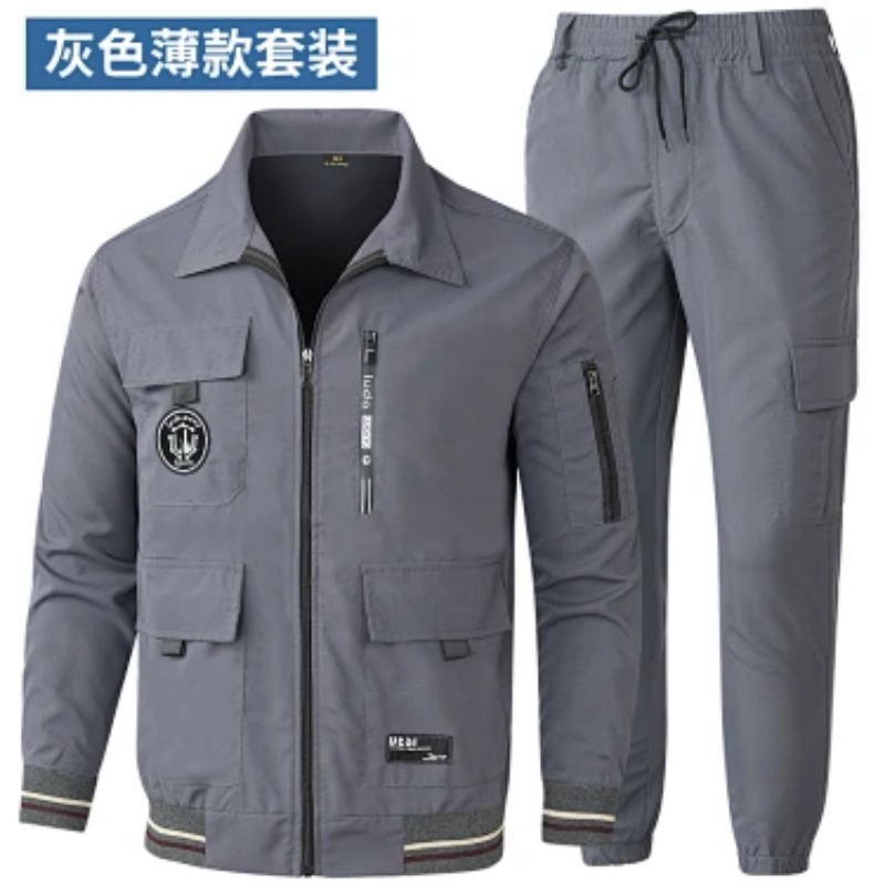 メンズ夏用アイスシルク速乾作業服セット、マルチポケットカーゴ - Cargo Jogger Pants のレビューと価格