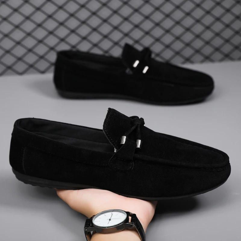 男性カジュアルシューズファッションメンズシューズ手作りスエー - Men'S Fashion Loafers Shoes のレビューと価格