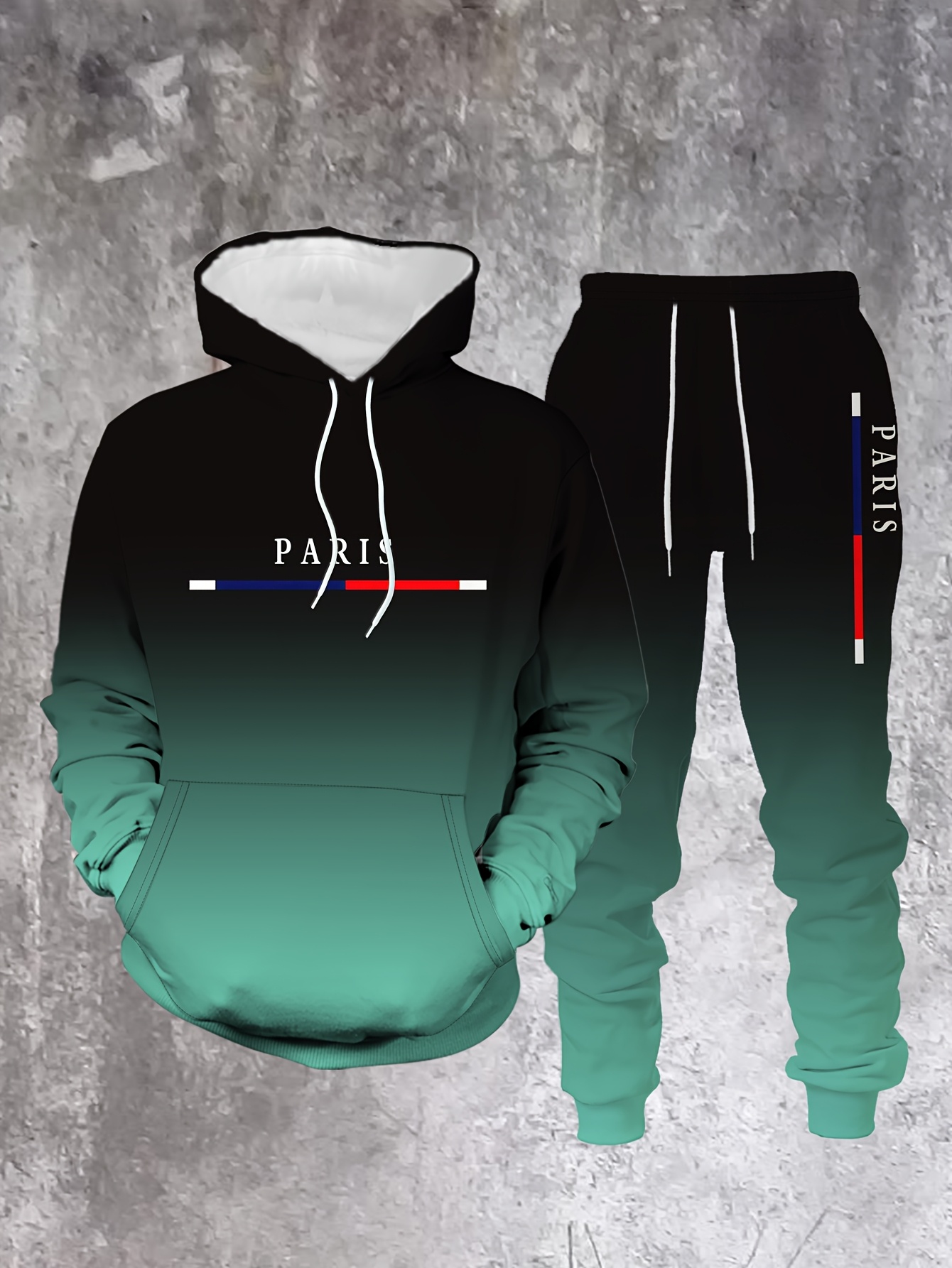 グラデーションカラーパリトラックスーツ衣装メンズストリートフ - Paris Men'S Fashion のレビューと価格