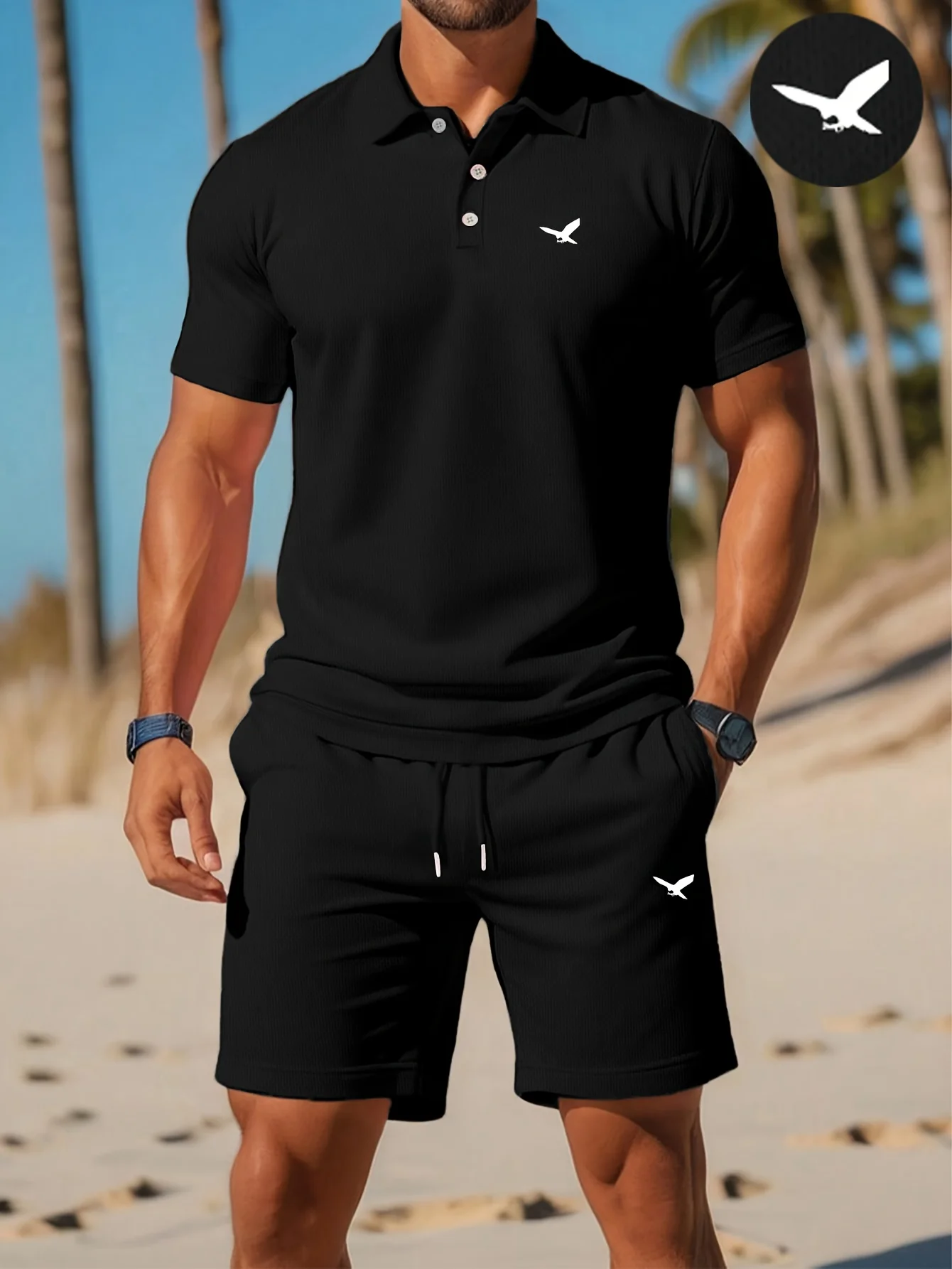 夏の新作メンズポロシャツセット カジュアルスポーティー クー - Polo Shirt Slim のレビューと価格