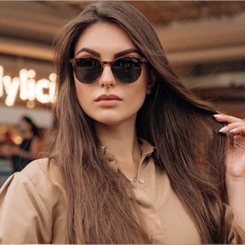 ヴィンテージファッションラウンドサングラス女性男性ブランドデ - Yellow Men'S Fashion のレビューと価格