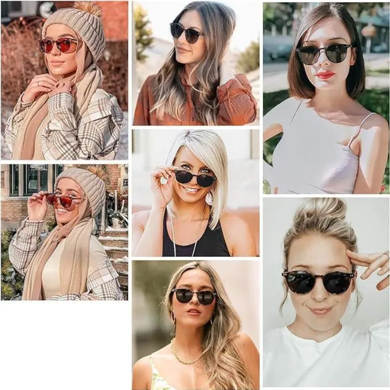ヴィンテージファッションラウンドサングラス女性男性ブランドデ - Yellow Men'S Fashion のレビューと価格