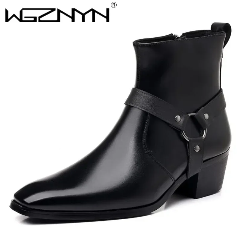 2026 メンズファッションデザイナーチェルシーブーツ高級高 - Mens Fashion Dress Shoes のレビューと価格