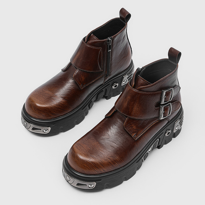 大きいサイズ メンズファッション パンク ゴス プラットフォ - Fashion Men'S Boots のレビューと価格
